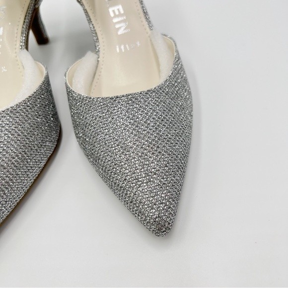 Anne Klein Womens Size 7 Fabulist Textured Silver Point Toe Heels Pumps Shoes - Picture 5 of 13